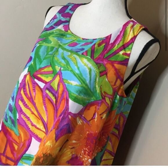 Lauren Ralph Lauren Floral Tank Top Size Medium . B14 - Picture 3 of 5